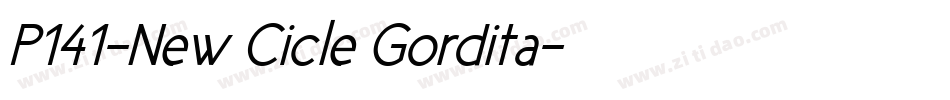 P141-New Cicle Gordita字体转换